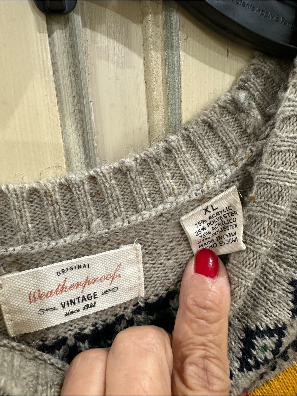 Weatherproof Women's Gray Knit Sweater - XL